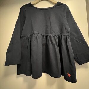 Pink Chicken Girls Organic Bette Top - Navy